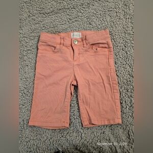 Dusty Pink Girls Shorts, soft w adjustable inner straps, sz 6, Children's Place